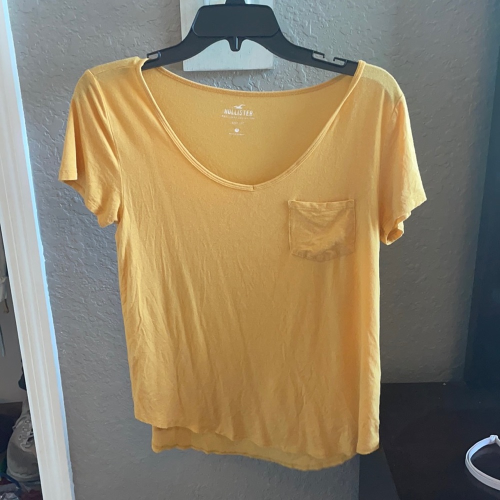 Yellow Hollister Blouse